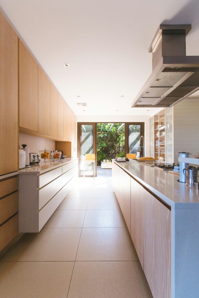 A remodeled kitchen in San Bernadrino, CA